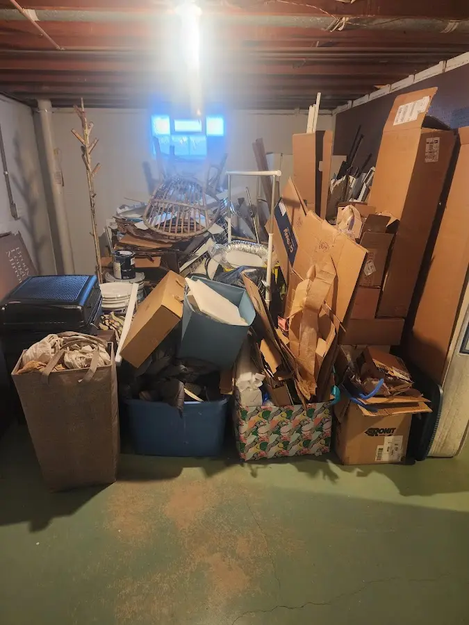 Roll-off dumpster container at job site for 4 Yard Dumpster Rental in Unalaska